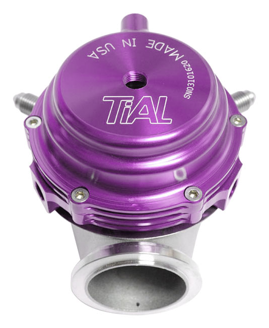 "Tial" išmetamųjų dujų vožtuvas MVR 44mm violetinės spalvos, visos spyruoklės