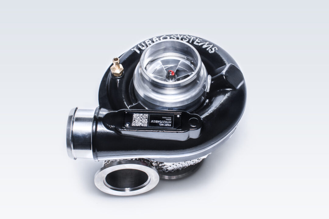 Turbokompresorius TurboSystems HTX2754B1V oro išėjimo anga 90 laipsnių