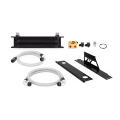 Mishimoto MMOC-WRX-01TBK termostatinio alyvos aušintuvo rinkinys skirtas Subaru Impreza WRX 01-05, juodas